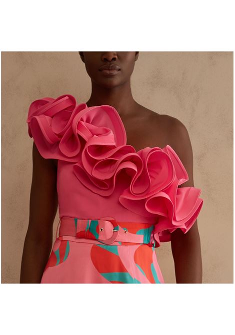 Coordinating one-shoulder bodice with Twins patterned skirt TWINS | dress | 3944G 3944TUNICO